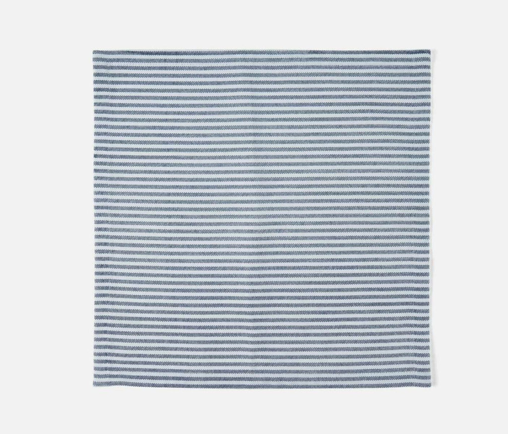 Blue Pheasant Brooks Classic Navy Stripe Cotton Canvas, Napkin / Pack of 4