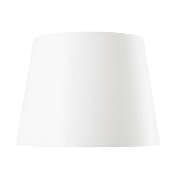 White Paper Shade With Nickel - 16 Inch