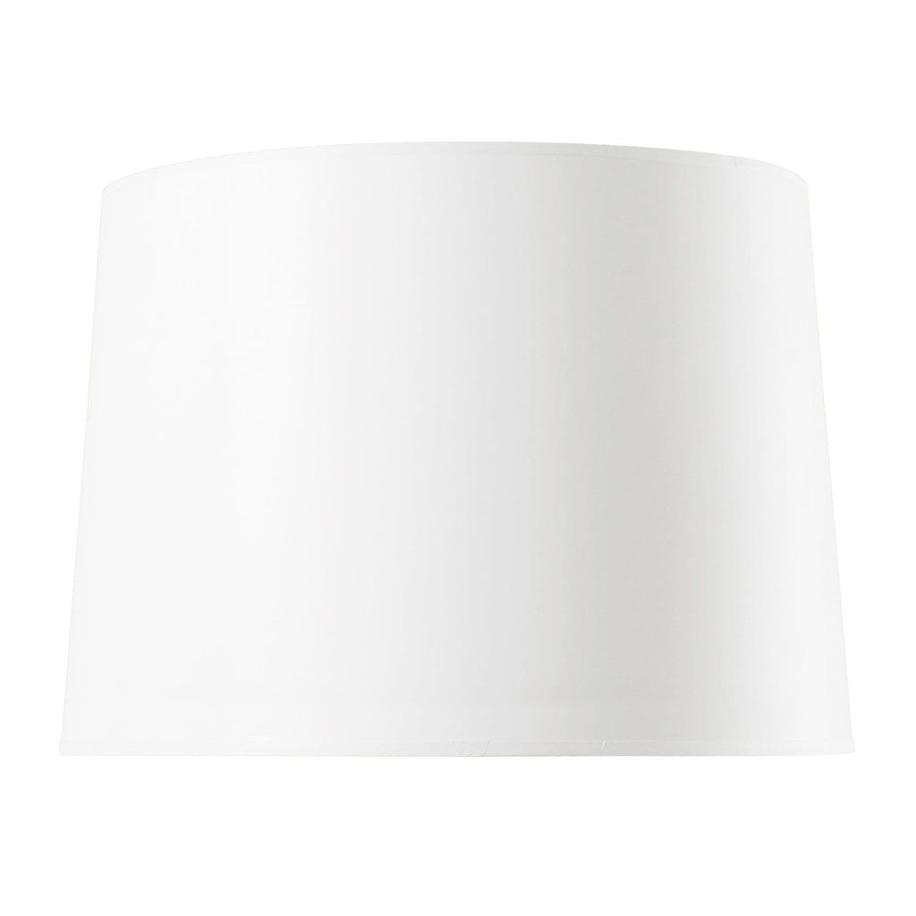 White Paper Shade With Gold - 17 Inch
