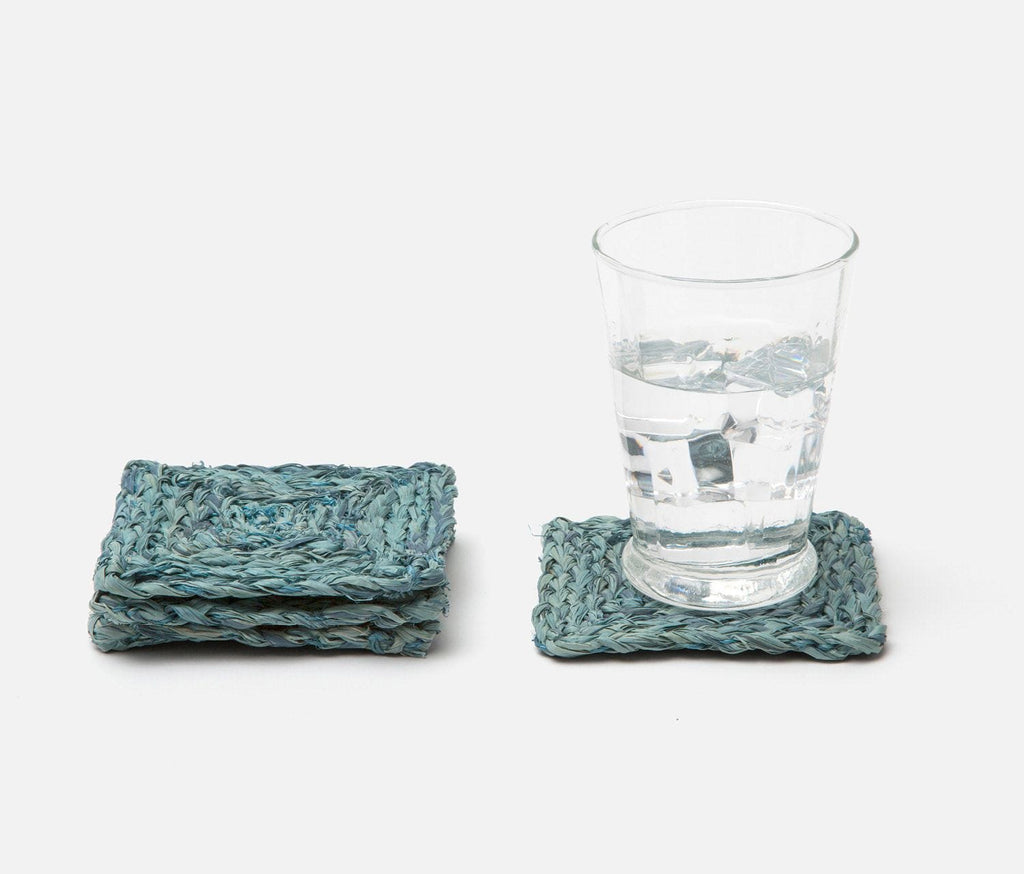 Blue Pheasant Zoey Mixed Blue Coasters (Set of 4)